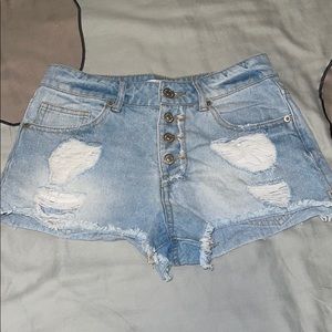Denim shorts